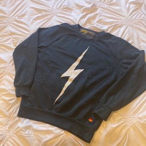 Aviator nation lightening bull crew neck